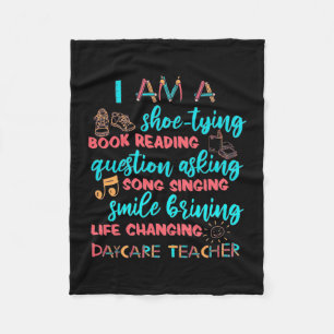 I Am A Daycare Teacher Fleecedecke