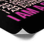 I Am A Gymnast Gymnastics Gymnastic Sports Lover G Poster (Ecke)