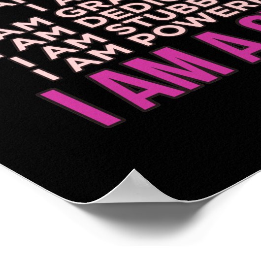 I Am A Gymnast Gymnastics Gymnastic Sports Lover G Poster (Ecke)