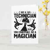 I Am A Lab Technician Laboratory Science Lab Tech Karte (Gelbe Blume)