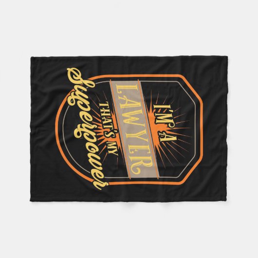 I Am A Lawyer Fleecedecke (Vorderseite (Horizontal))