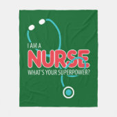 I am a Nurse Fleecedecke (Vorderseite)