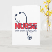 I am a Nurse Karte (Gelbe Blume)