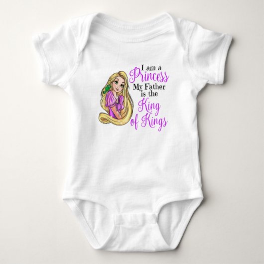 I am a princess Rapunzel baby onsie shirt (Vorderseite)