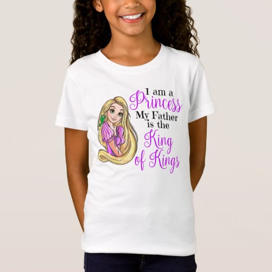 I am a princess Rapunzel kids girls t-shirt (Vorderseite)