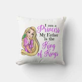 I am a princess Rapunzel throw pillow Kissen