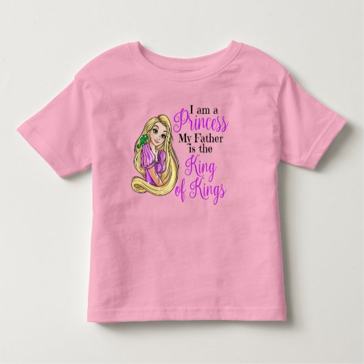I am a princess Rapunzel throw pillow Kleinkind T-shirt (Vorderseite)