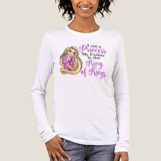 I am a princess Rapunzel women's long sleeve shirt (Vorderseite)
