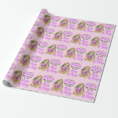 I am a princess Rapunzel wrapping paper Geschenkpapier (Ungerollt)