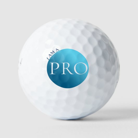 I AM A PRO - Custom Blue Golf Ball (Vorderseite)