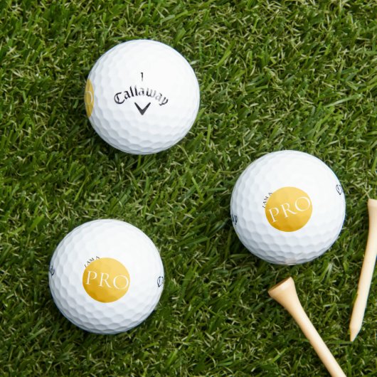 I AM A PRO | Custom Golden Golf Ball (Insitu Gras)