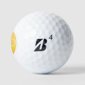 I AM A PRO - Custom Golden Golf Ball (Logo)