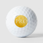 I AM A PRO | Custom Golden Golf Ball (Vorderseite)