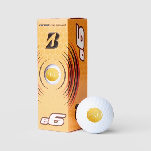 I AM A PRO | Custom Golden Golf Ball (Verpackungen)