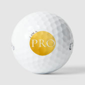 I AM A PRO - Custom Golden Golf Ball (Vorderseite)