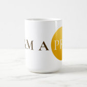 I AM A PRO | Elegant Gold Circle Motivational Mug Kaffeetasse (Mittel)