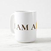 I AM A PRO | Elegant Gold Circle Motivational Mug Kaffeetasse (Vorderseite Links)
