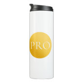 I AM A PRO | Elegant Gold Circle Motivational Mug Thermosbecher (Nach rechts gedreht)