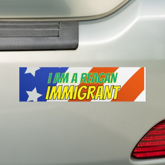 I am a Reagan Immigrant Autoaufkleber (Auf Auto)