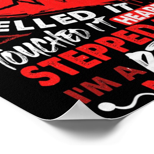 I Am A Retired Nurse, Nurse Retirement, Nursing, N Poster (Ecke)