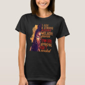 I am A Strong Aries Melanin Queen Zodiac Black Wom T-Shirt (Vorderseite)