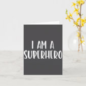 I Am A Superhero Halloween I'm Costume Easy Funny Karte (Gelbe Blume)