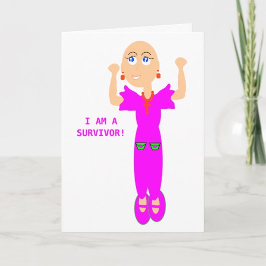 I Am A Survivor Greeting Card. Karte (Vorderseite)