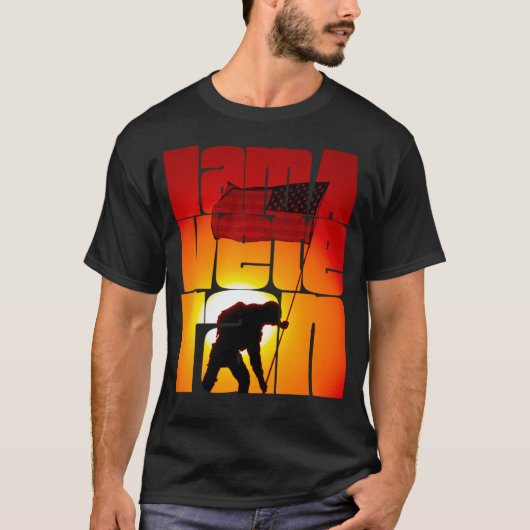 I am a Veteran American Military Soldier  4 T-Shirt (Vorderseite)