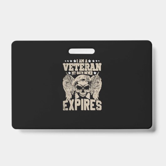 i am a veteran my oath never expires ausweis (Vorderseite)