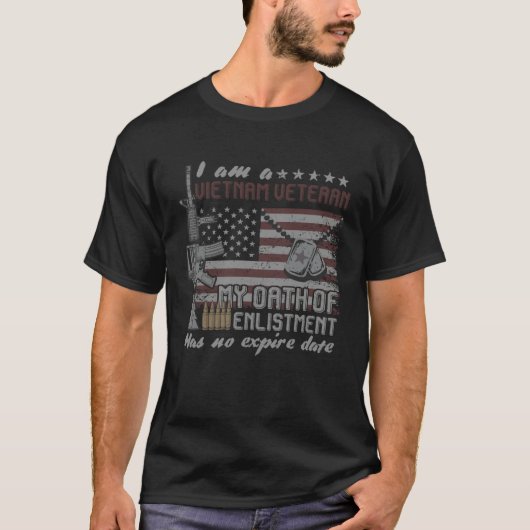I Am A Vietnam Veteran Oath of Enlistment T-Shirt (Vorderseite)