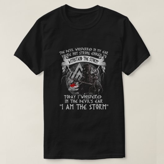 I Am A Viking I Am The Storm T-Shirt (Design vorne)