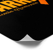 I Am A Warrior Funny Leukemia Blood Cancer Awarene Poster (Ecke)