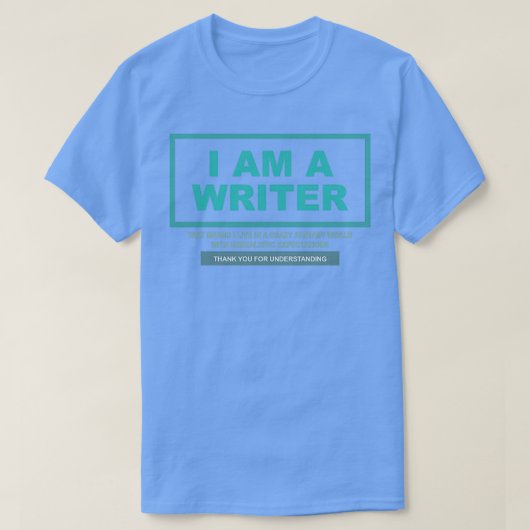 I Am A Writer T-Shirt (Design vorne)