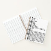 I AM AFFIRMATION Spiral Notebook Notizblock (Innenseite)