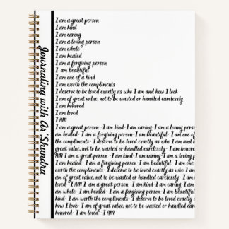 I AM AFFIRMATION Spiral Notebook Notizblock