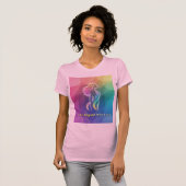 I Am Aligned With Love Modern Spiritual Art T-Shirt (Vorne ganz)