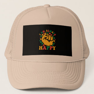 i_am_Always_happy_01 Truckerkappe
