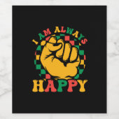 i_am_Always_happy_01 Weinetikett (Einzelnes Label)