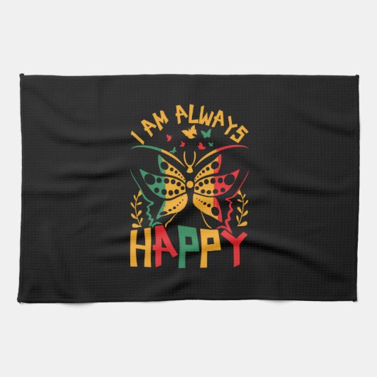 i_am_Always_happy_02 Geschirrtuch (Horizontal)