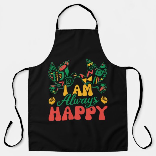i_am_Always_happy_02 Schürze (Vorderseite)
