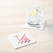 I AM ambassador of his LOVE  Rechteckiger Pappuntersetzer (Vor Ort)