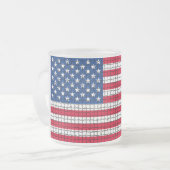 "I AM AMERICAN" Flag Mattierte Tasse (Vorderseite Links)