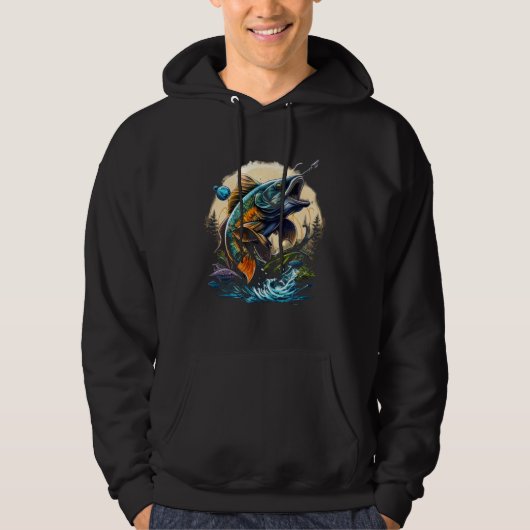 I am an anggler with a Bott and go fishing  4 Hoodie (Vorderseite)