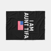I Am Aunt Tifa _ Aunt Tifa Funny Aunt Tifa Fleecedecke (Vorderseite (Horizontal))