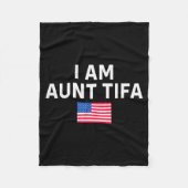 I Am Aunt Tifa _ Aunt Tifa Funny Aunt Tifa  Fleecedecke (Vorderseite)