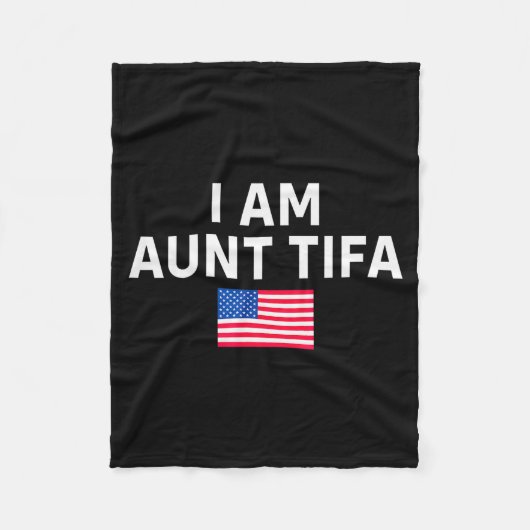 I Am Aunt Tifa _ Aunt Tifa Funny Aunt Tifa Fleecedecke (Vorderseite)