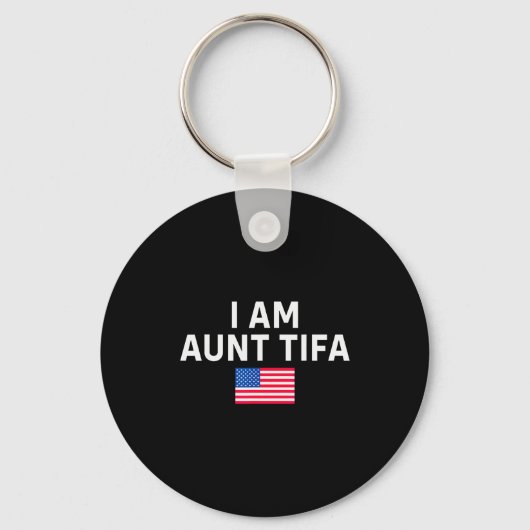 I Am Aunt Tifa _ Aunt Tifa Funny Aunt Tifa  Schlüsselanhänger (Vorderseite)