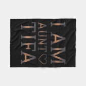 I Am Aunt Tifa Bold Statement Family Humor Fleecedecke (Vorderseite (Horizontal))