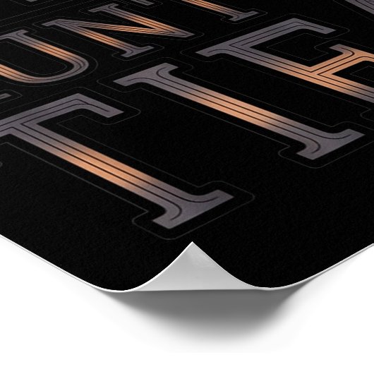 I Am Aunt Tifa Bold Statement Family Humor Poster (Ecke)