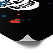 I Am Aunt Tifa Cute Coquette Skull With Bow And Am Poster (Ecke)